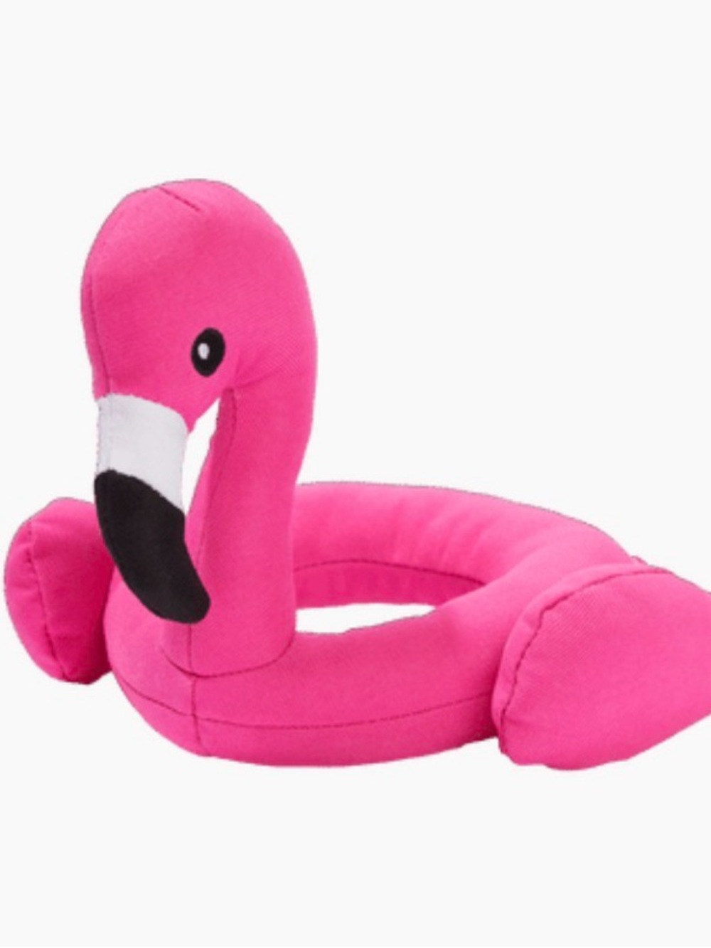 Large/XL Flamingo pool tube plush dog toy NWT! Squeaky Toy